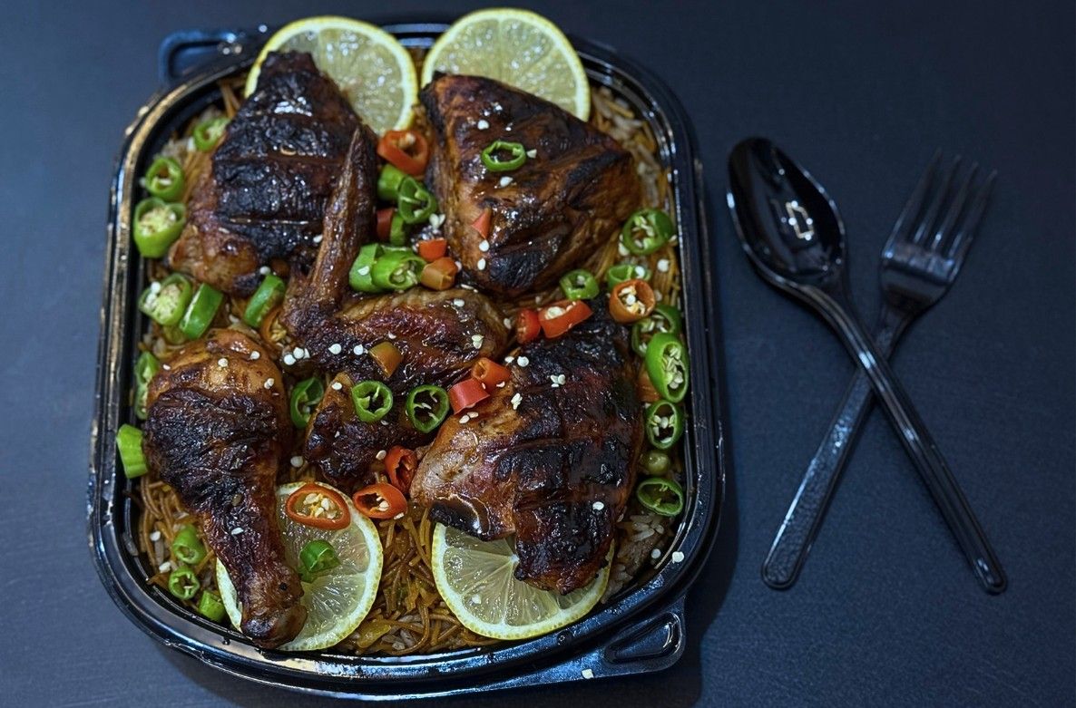 5 قطع دجاج فحم